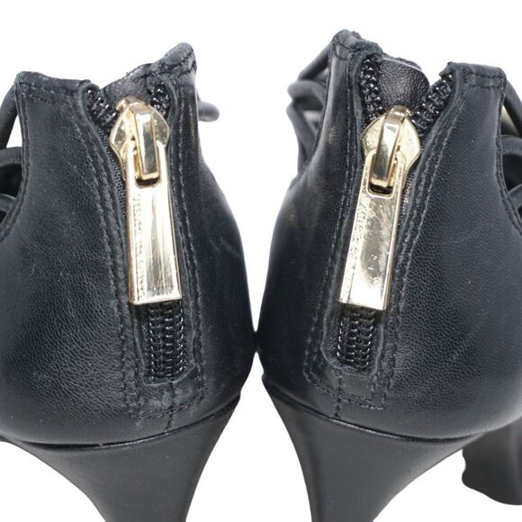 Vince Camuto Black and Gold Cage Style Gladiator Pumps, Size 6.5 - Picture 7 of 8